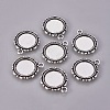 Alloy Pendant Cabochon Settings X-PALLOY-A18941-AS-FF-2