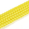 Baking Painted Opaque Glass Beads Strands GLAA-T032-P4mm-16-1