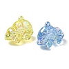 Electroplate Transparent UV Plating Acrylic Pendants OACR-I014-22-3