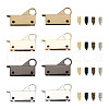 Givenny-EU 8 Sets 4 Colors Zinc Alloy Bag Lock Catch Clasps FIND-GN0001-11-8