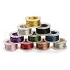 (Defective Closeout Sale: Spool Broken) Yilisi 10 Rolls 10 Colors Round Copper Craft Wire CWIR-XCP0001-23-1