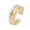 304 Stainless Steel Adjustable Cuff Rings RJEW-Z091-02GP-2