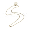 Ion Plating(IP) 316 Surgical Stainless Steel Figaro Chain Necklaces for Women NJEW-D052-04G-1