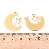 304 Stainless Steel Pendants STAS-N108-31G-3