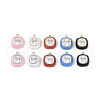 Brass Enamel Charms KK-A218-06G-1