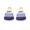 Winter Theme Printed Alloy Pendants PALLOY-H127-03G-01-01-1