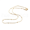 304 Stainless Steel Round Snake Chain Necklaces STAS-G244-88A-G-1