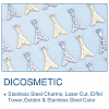 DICOSMETIC 100Pcs 2 Colors 201 Stainless Steel Charms STAS-DC0007-79-4