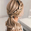 24Pcs 8 Colors Handmade Millefiori Glass & Iron Braiding Hair Pendants Decoration Clips OHAR-AB00009-6