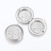 Tarnish Resistant 304 Stainless Steel Locket Pendants STAS-G146-06P-2