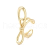 Rack Plating Brass Open Cuff Rings RJEW-M168-07G-1