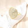 Brass Micro Pave Cubic Zirconia Cuff Rings RJEW-V007-06G-3