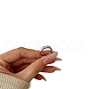 Rhodium Plated 925 Sterling Silver Micro Pave Cubic Zirconia Finger Rings for Women RJEW-K253-16MP-3