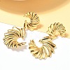 304 Stainless Steel Dangle Stud Earrings EJEW-H159-02G-3
