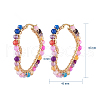 201 Stainless Steel Hoop Earrings EJEW-JE04117-05-3
