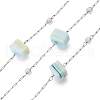 Handmade Cube Lampwork & Seed Bead Chains CHS-T006-10P-1