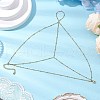 304 Stainless Steel Satellite Chain Toe Ring Anklets for Women AJEW-AN00662-01-1