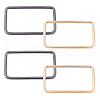 CHGCRAFT 4 Pcs 2 Colors Iron Bag Handles FIND-CA0001-86-1