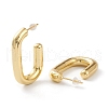 Brass Half Hoop Earrings EJEW-A056-23G-2