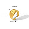 Irregular Hammered Stainless Steel Open Cuff Rings JY9046-3-1