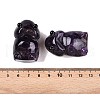 Natural Amethyst Monster Figurines DJEW-N003-01B-3