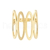 304 Stainless Steel Oval Adjustable Rings for Women RJEW-Z045-01G-01-2
