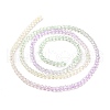 Transparent Gradient Color Glass Beads Strands GLAA-G101-2mm-03-4
