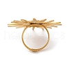 Ion Plating(IP) 304 Stainless Steel Sun Open Cuff Rings RJEW-M047-03G-3
