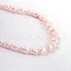 Rice Dyed Natural Cultured Freshwater Pearl Beads Strands X-PEAR-R015-21-2