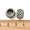 316 Surgical Stainless Steel Large Hole Beads STAS-Q326-10AS-06-2