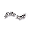 Antique Silver Plated Acrylic Beads X-PLS221Y-2