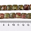 Natural Unakite Beads Strands G-T138-158-5