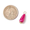 16Pcs ABS Plastic Imitation Pearl Teardrop Pendants PALLOY-JF03544-2