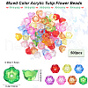 SOFPLATE 500Pcs Transparent Acrylic Beads TACR-SP0001-05-2