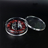 Flat Round Acrylic Single Bracelet Display Boxes PW-WG85D5E-01-1