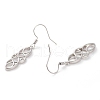 Brass Dangle Earrings EJEW-B002-04P-2