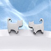 Tarnish Resistant 304 Stainless Steel Stud Earrings X-EJEW-F227-06P-4