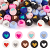 45pcs 9 colors Food Grade Eco-Friendly Silicone Beads SIL-TA0001-22-9