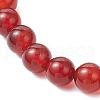 Natural Carnelian and Natural Green Aventurine Stretch Bracelets BJEW-JB11968-5