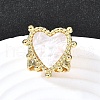 Brass Cuff Rings for Women RJEW-F183-02B-G-1