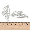 304 Stainless Steel Pendants STAS-WH0033-06P-4