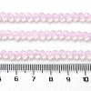 Baking Painted Transparent Glass Beads Strands X-DGLA-A034-J4MM-D09-4