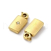 304 Stainless Steel Crystal Rhinestone Pendants STAS-E550-04G-2