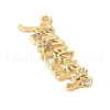 Brass Micro Pave Clear Cubic Zirconia Links KK-D357-03G-G-2