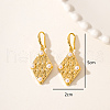 Brass Imitation Pearl Dangle Earrings GH2902-4-2