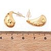 Brass Teardrop Stud Earrings EJEW-K286-08G-5