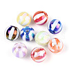 UV Plating Opaque Acrylic Beads OACR-T028-16mm-65-1