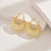 Elegant Classic Brass Hoop Earrings for Women TV7819-3-1