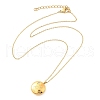 304 Stainless Steel Clear Cubic Zirconia Constellation Pendant Necklaces NJEW-R021-02G-09-4