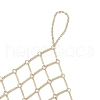 Brass Cable Chains Ring Bracelets for Women BJEW-JB11580-01-3